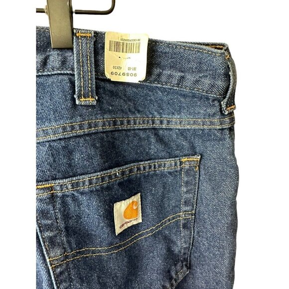 Carhartt 381-83 Mens Denim Relaxed Fit Work Jeans Size 42 X 30 NEW - Picture 5 of 7